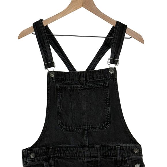 Madewell Adirondack Short Overalls In Lunar Wash Woman's Size Large - Picture 11 of 13